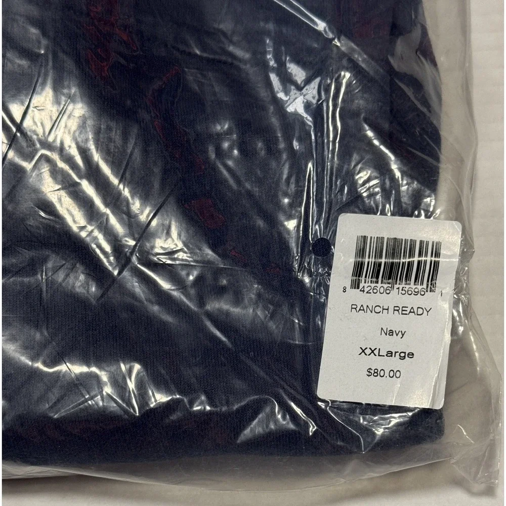 KIMES RANCH Ranch Ready - Men's Navy Cotton Hoodie - Size XX-Large - 2XL‎ - NWT!